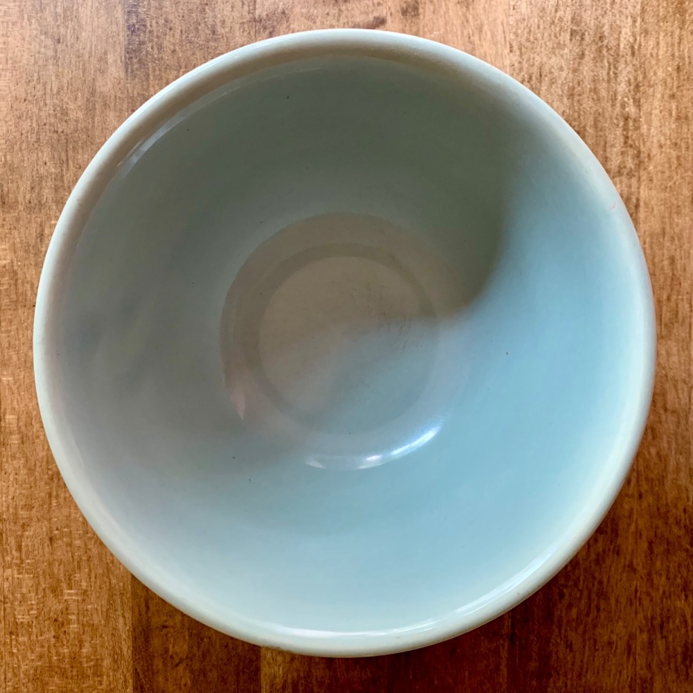 Vintage Bauer Ringware Beehive Mixing Bowl Gray 6" USA Pottery